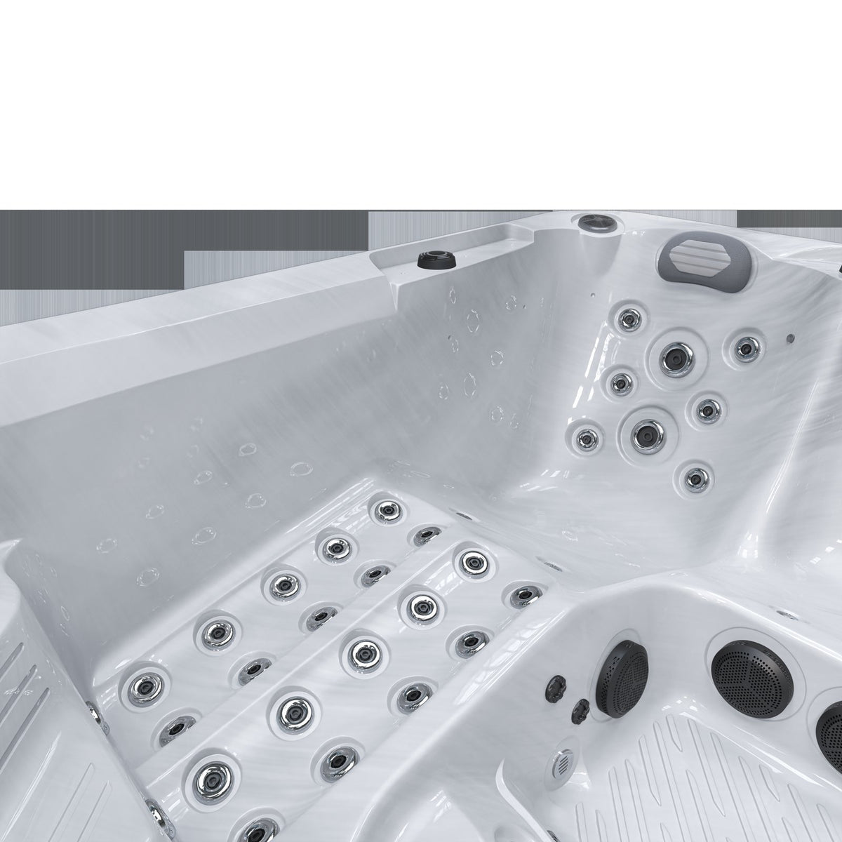 Whirlpool Bellagio – Düsen in Sitz und Liege