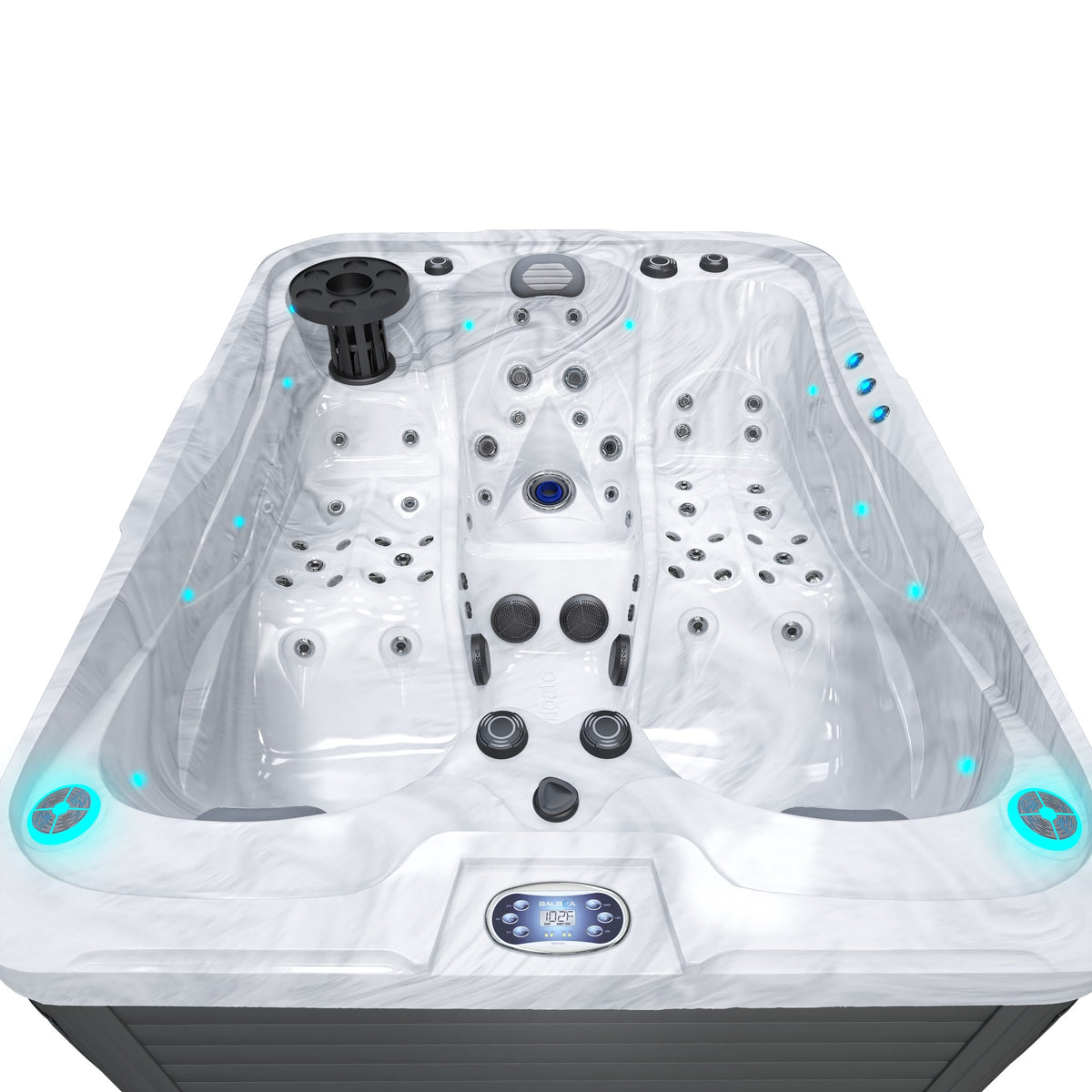 Whirlpool Malé Platin – Wanne mit beleuchteten Ecken