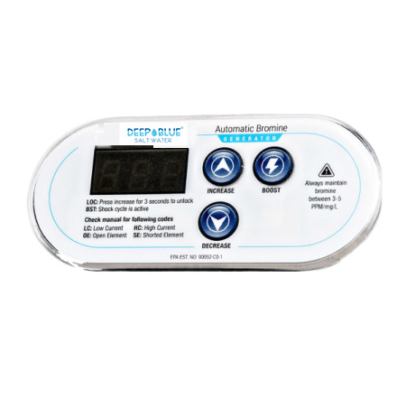 Deep Blue Bedienpanel Display