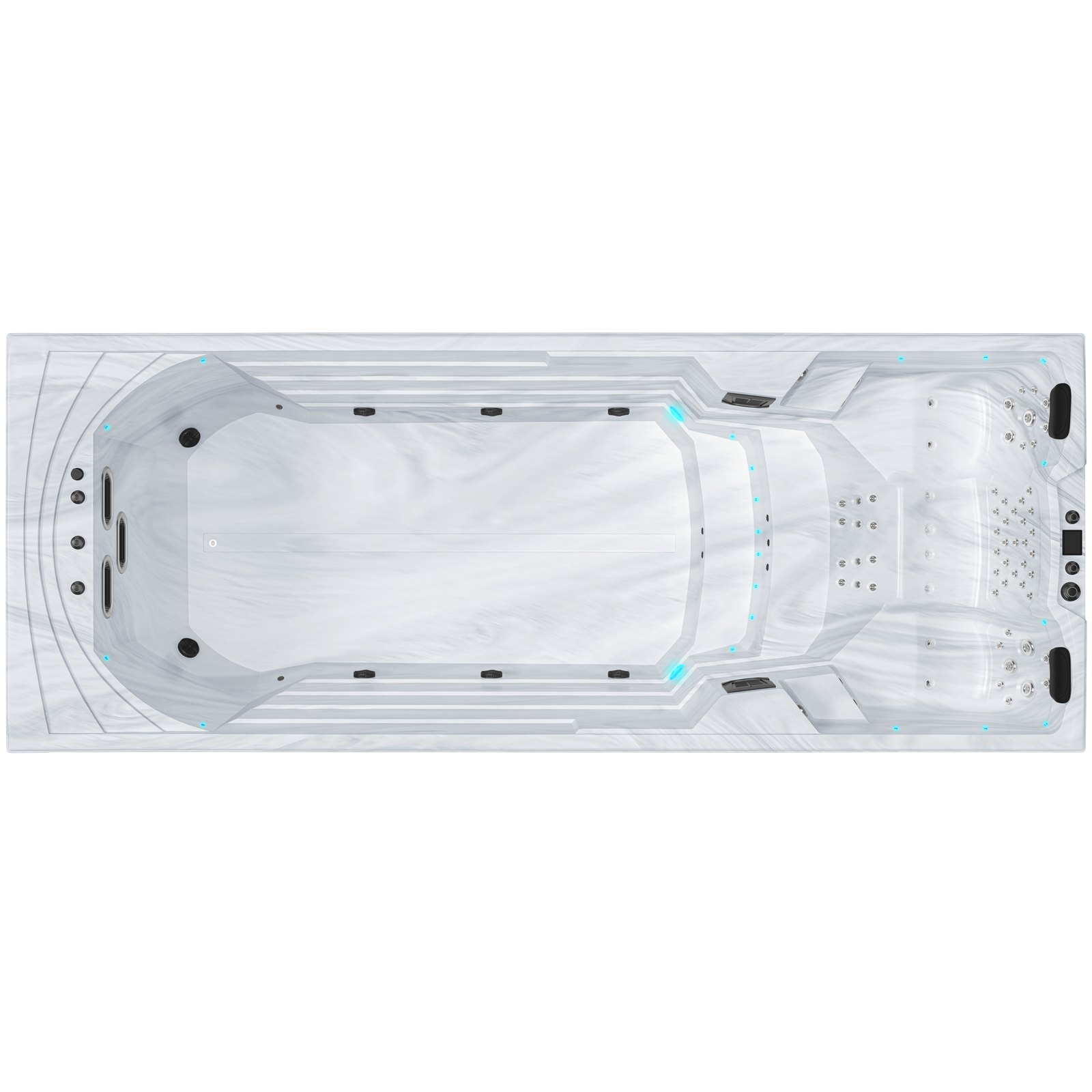 Swim Spa Denver LONG 155 — 5.85 × 2.30 × 1.55 m